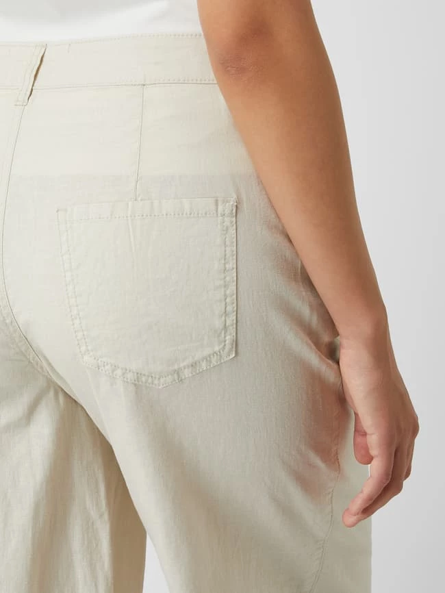 Q/S Designed By Culotte Aus Leinen-Baumwoll-Mix - Beige – Bild 3