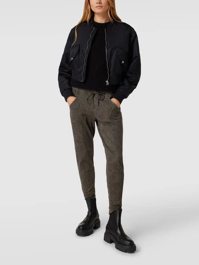 Brax Relaxed Fit Jogpants Mit Strukturmuster - Khaki