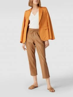 BOSS Hose In Leder-Optik Modell 'Talilia' - Beige