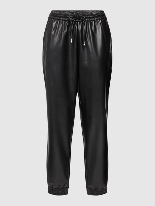 BOSS Hose In Leder-Optik Modell 'Tafeja' - Schwarz – Bild 2