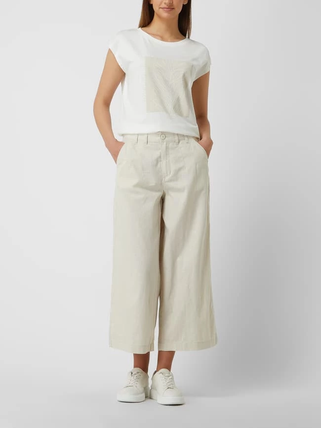 Q/S Designed By Culotte Aus Leinen-Baumwoll-Mix - Beige
