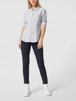 Cambio Stretchhose Mit Bundfalten - Marineblau