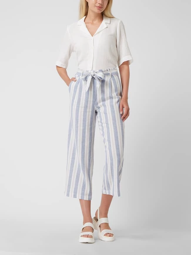 Only Culotte Aus Leinenmischung Modell 'Caro' - Blau