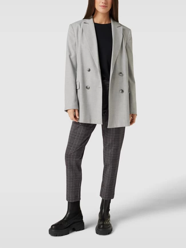 Brax Hose Mit Karo-Muster Modell 'Maron' - Dunkelgrau