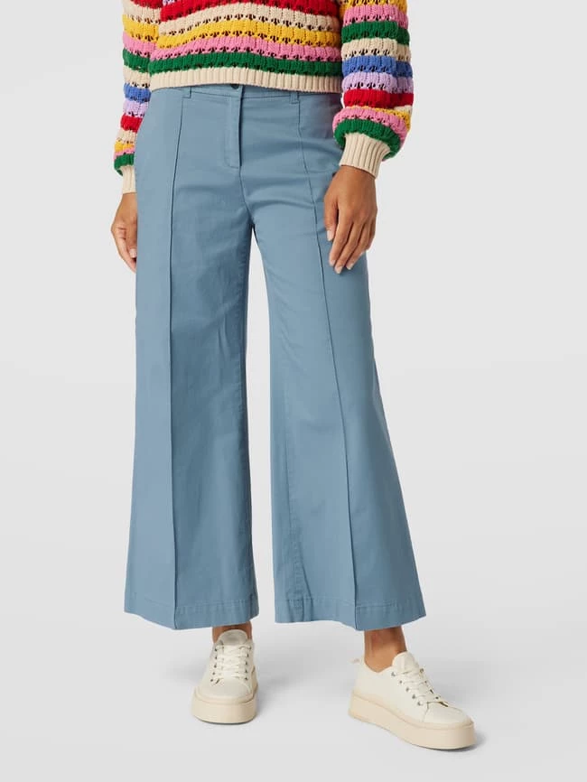 Brax Culotte Mit Teilungsnähten Modell 'Maine' - Rauchblau – Bild 4