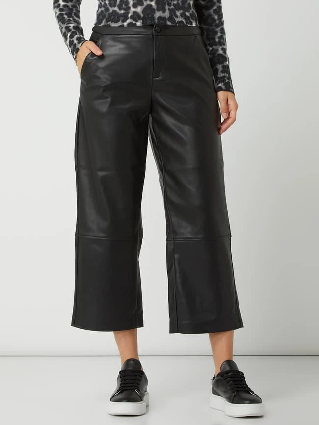 S.Oliver RED LABEL Culotte In Leder-Optik - Schwarz – Bild 4
